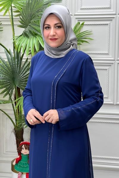 8816 Tunik Takım İndigo