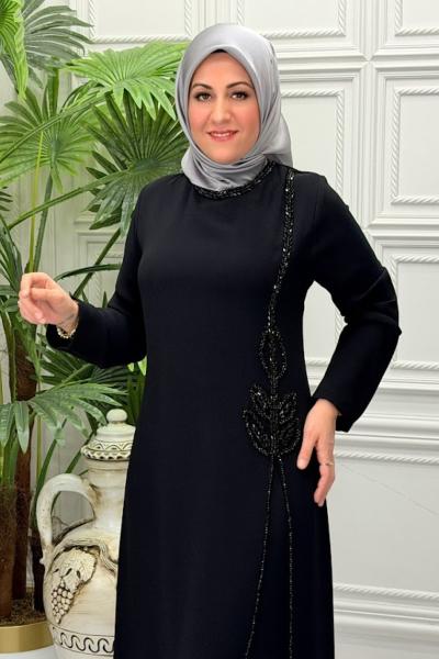8830 Elbise  Siyah