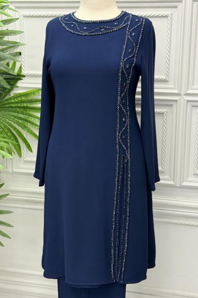 8875 Tunik Takım  Lacivert