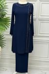 8875 Tunik Takım  Lacivert