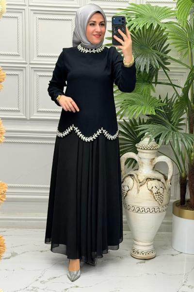 8920 Tunik Takım Siyah