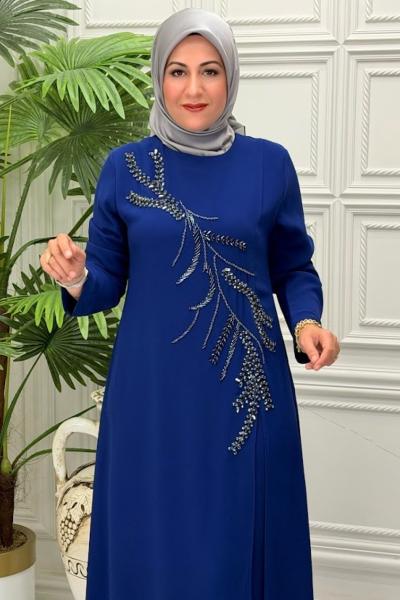8922 Elbise İndigo