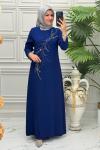8922 Elbise İndigo