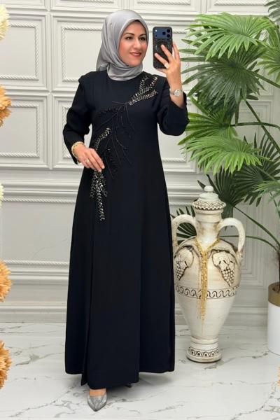 8922 Elbise Siyah