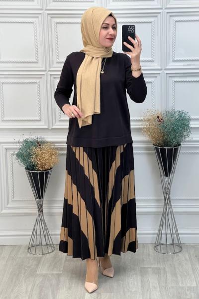 900 Soğuk İplik Merserize Takım Kahverengi