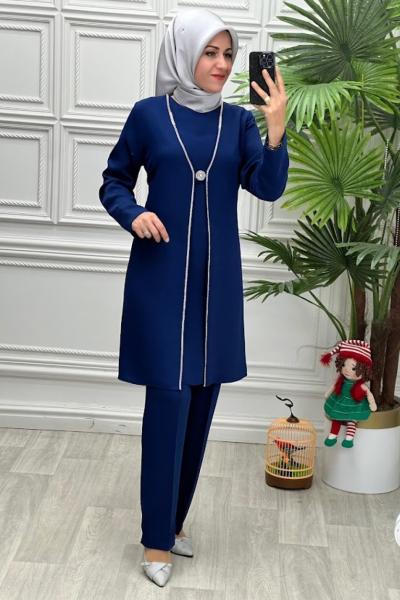 931B Tunik Takım İndigo