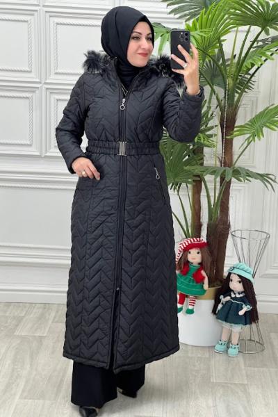 964 Kapitone Kaban Siyah