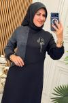 1222B Elbise Siyah