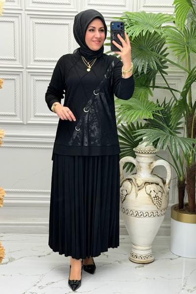 1282 Tunik Takım Siyah