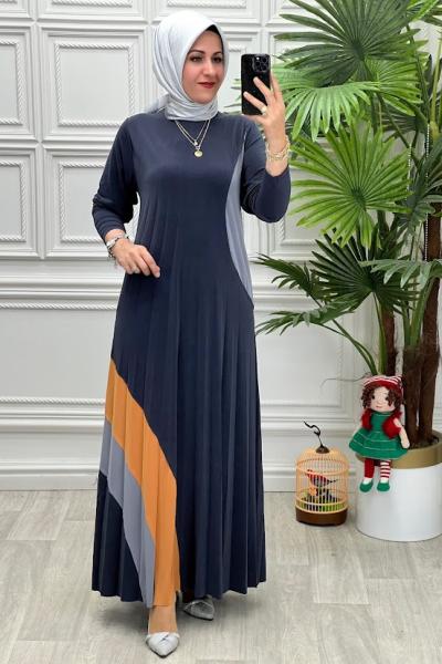 1675 Eflin Elbise Gri