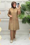 2031B Tunik Takım  Kahverengi