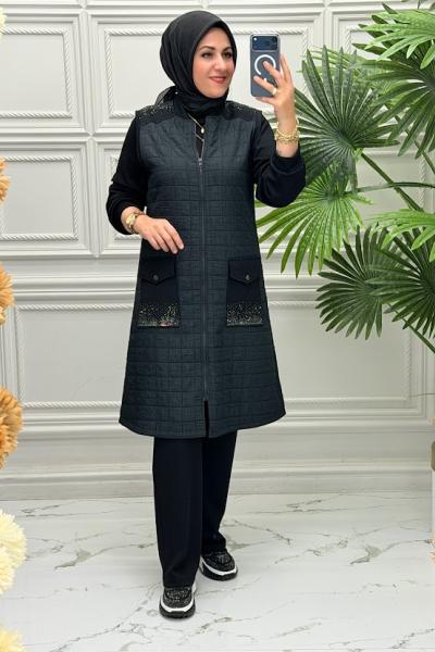 2031B Tunik Takım  Siyah