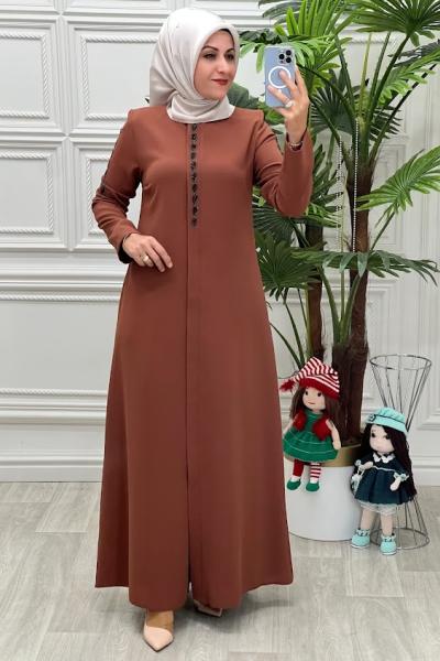 2060 Taşlı Ferace Kiremit