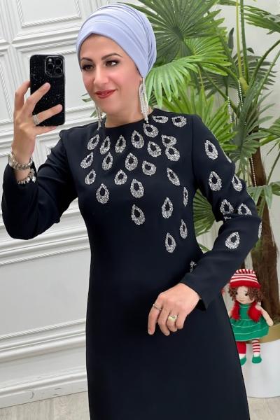 2091B Elbise Siyah