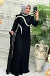 2125 Elbise  Siyah