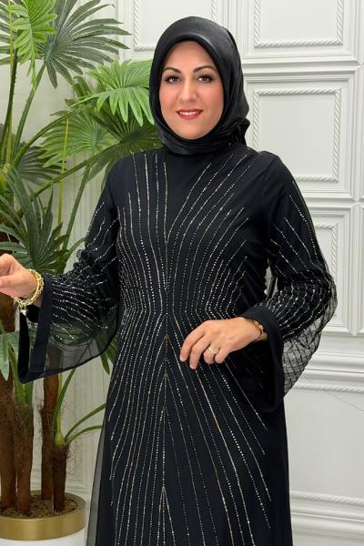2624B Elbise Siyah