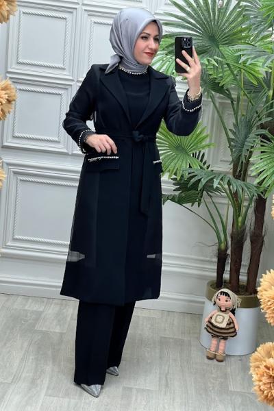 2805 Tunik Takım Siyah