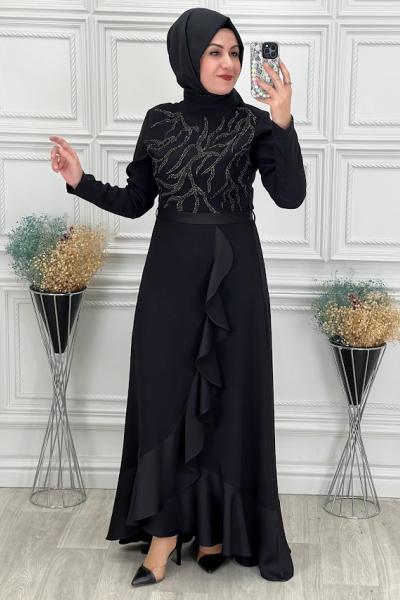 3103 Akasya Elbise Siyah