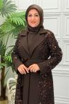 3183 Abaya  Kahverengi
