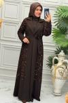 3183 Abaya  Kahverengi
