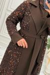 3183 Abaya  Kahverengi