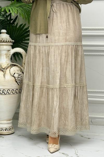 4198 Etek Taş Rengi