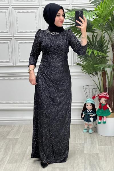 4390 Elbise Antrasit