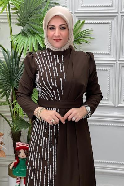 4631 Elbise Kahverengi