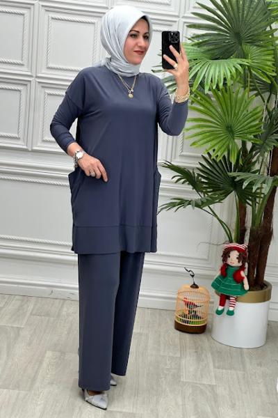 5015 Tunik Takım Antrasit