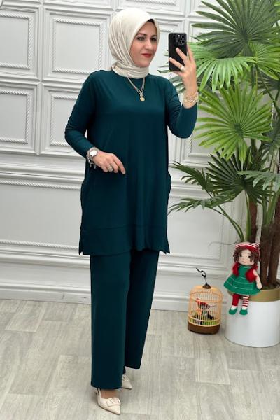 5015 Tunik Takım Yeşil