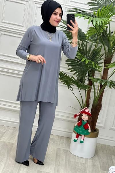 5026 Efil Takım Açık Gri