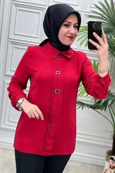 5326 Gömlek  Kırmızı