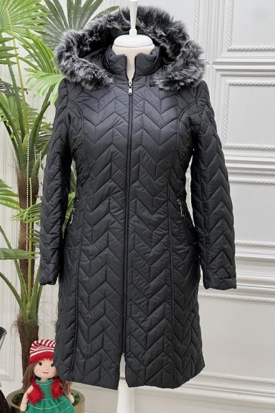 6105 Kapitone Kaban  Siyah