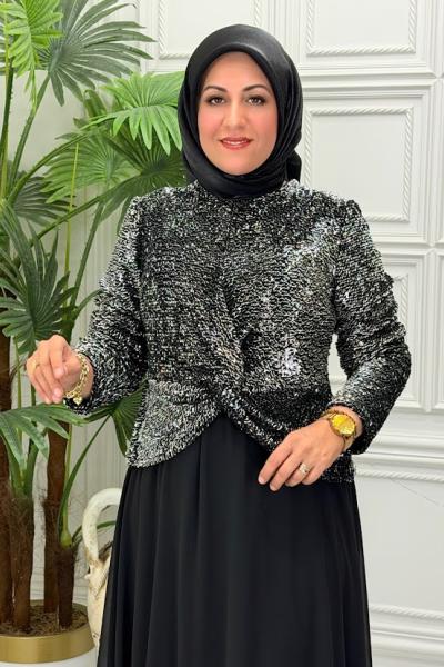 6133 Elbise Siyah