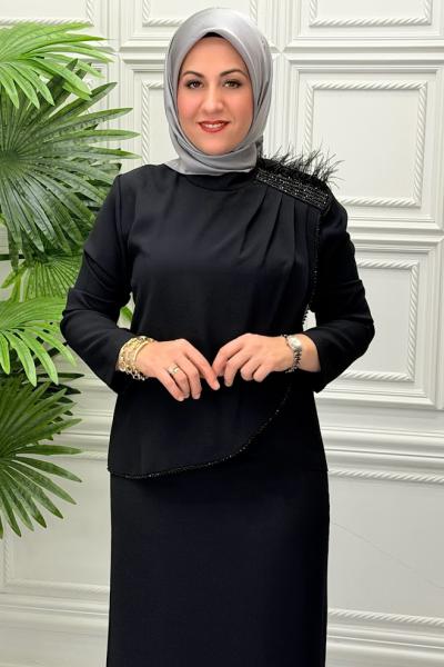 6284 Tunik Takım  Siyah
