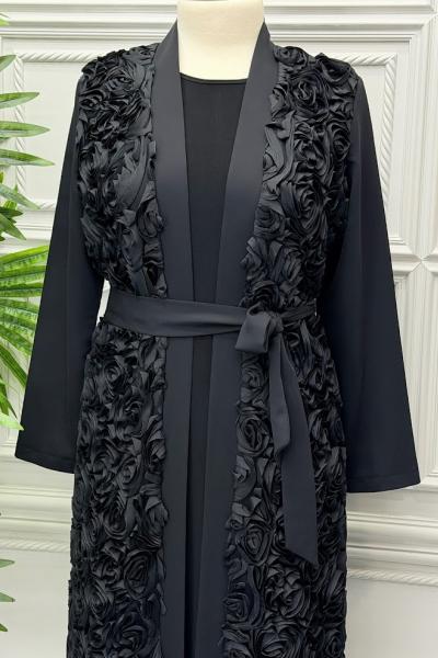 6530B Abaya  Siyah
