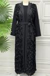 6530B Abaya  Siyah