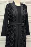 6530B Abaya  Siyah