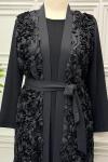 6530B Abaya  Siyah