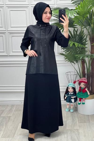 839B Elbise Siyah