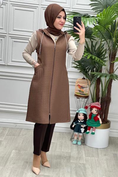 843 Yelek Kahverengi