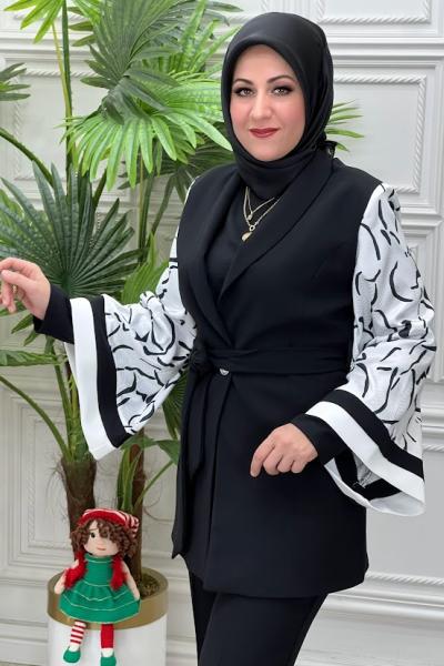 8843 Tunik Takım Siyah