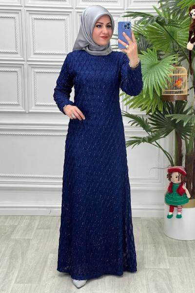 9186 ELBİSE İndigo